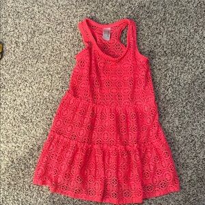 Kids Pink Lace Dress